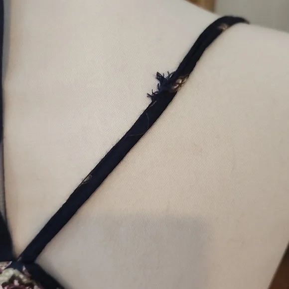 Navy print dress - Picture 4 of 7